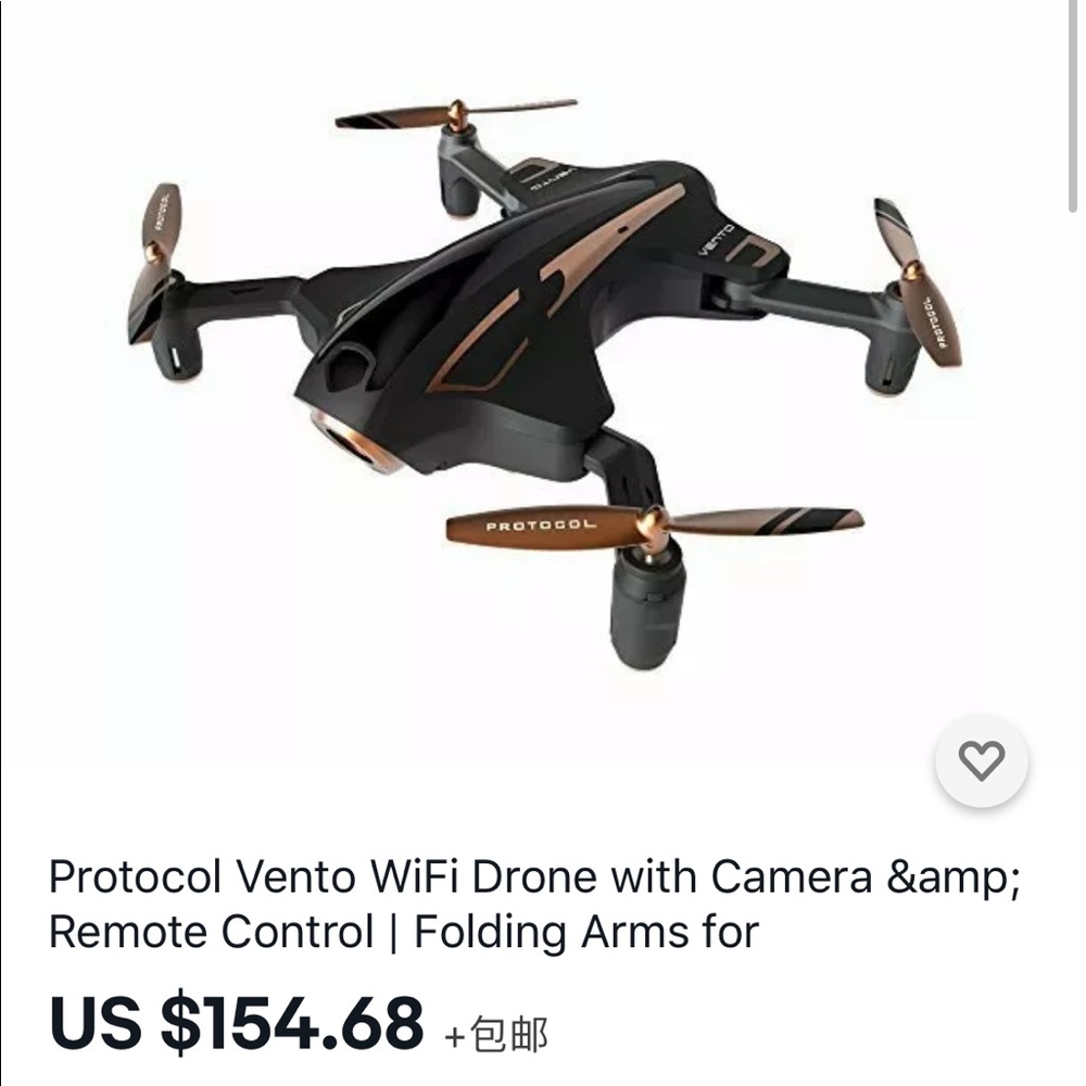 New!Protocol Vento WiFi Drone with Camera